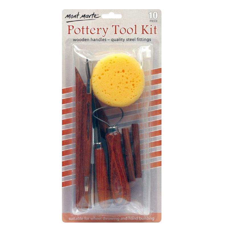 Mont Marte Clay Sculptrue: 10pcs Pottery Tool Kit - Moku Park