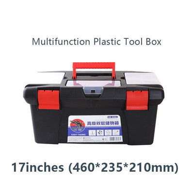 Multifunction Plastic Tool Box  - 17inches (460*235*210mm) - Moku Park