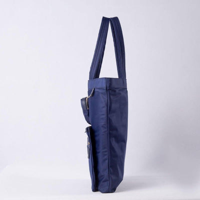 Blue Nylon Tote Bag | Laptop Bag - mokupark.com