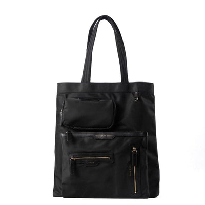 Black Nylon Tote Bag | Laptop Bag - mokupark.com