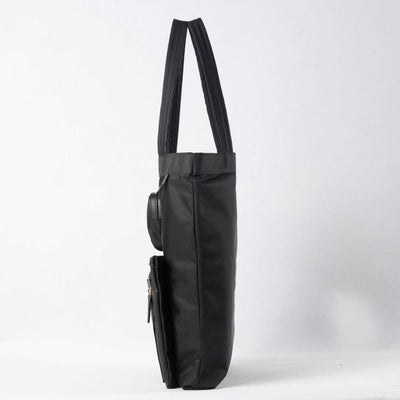 Black Nylon Tote Bag | Laptop Bag - loliday.net
