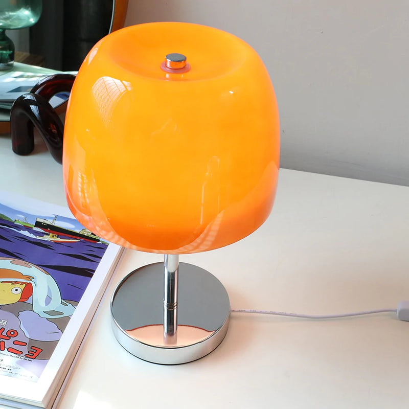 MP Lumiere Glass Table Lamp - Round Base