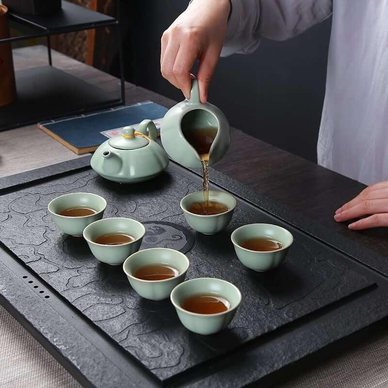 RU Cellar Ceramic Tea Set - 10 pcs - mokupark.com