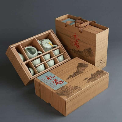RU Cellar Ceramic Tea Set - 10 pcs - mokupark.com