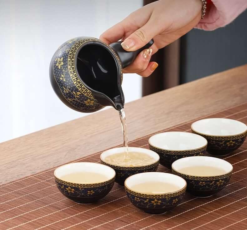 Semi Automatic Tiger Ceramic Kung Fu Tea Set - 9 pcs – Moku Park Semi Automatic Tiger Ceramic Kung Fu Tea Set - 9 pcs – Moku Park