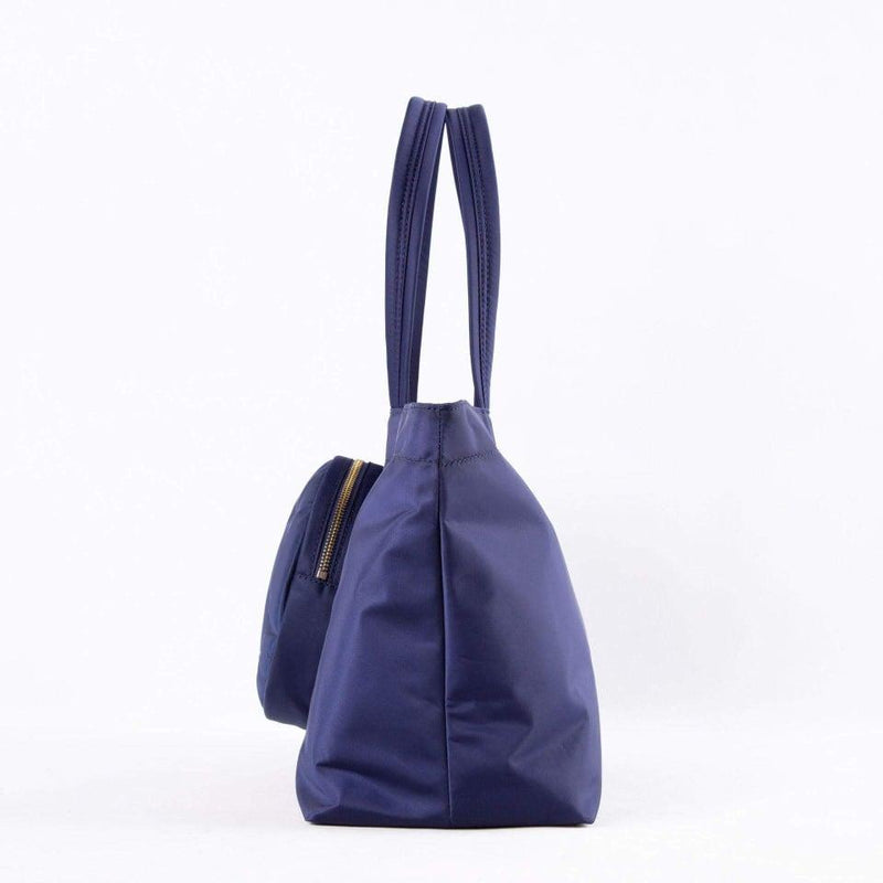 Blue Smiley Horizontal Waterproof Nylon Tote Bag - mokupark.com