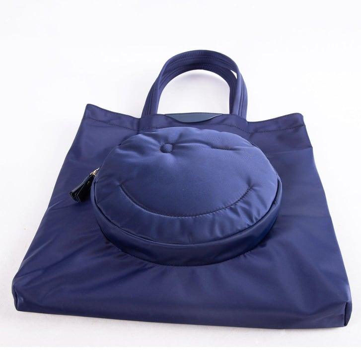 Blue Smiley Vertical Waterproof Nylon Tote Bag - mokupark.com