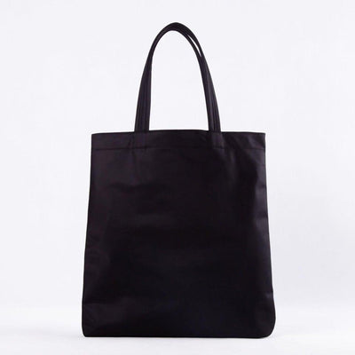 Black Smiley Vertical Waterproof Nylon Tote Bag - mokupark.com