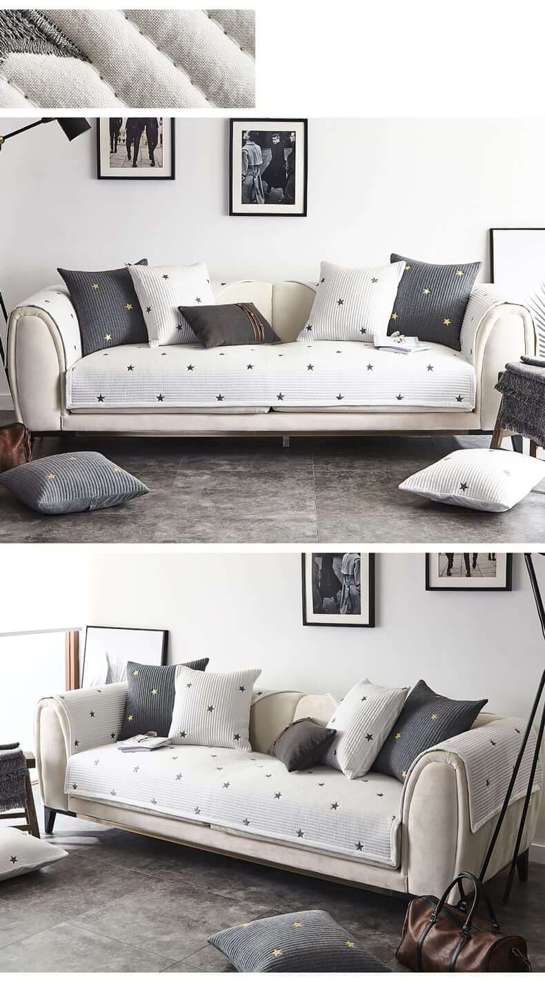AFRA - Cotton Covers for Sofa & Cushion | Free Combination Sofa & Cushion Covers